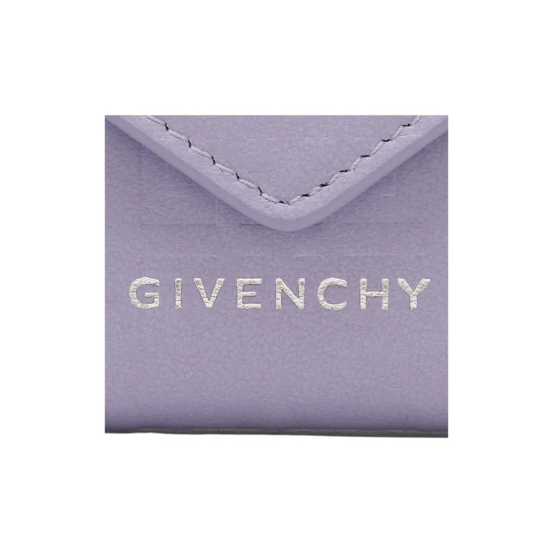 Givenchy Cow Leather Wallet Mini Women's Purple-5