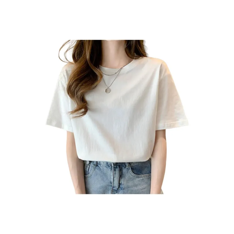 JEANSWEST T Shirts Women's Pure White-0
