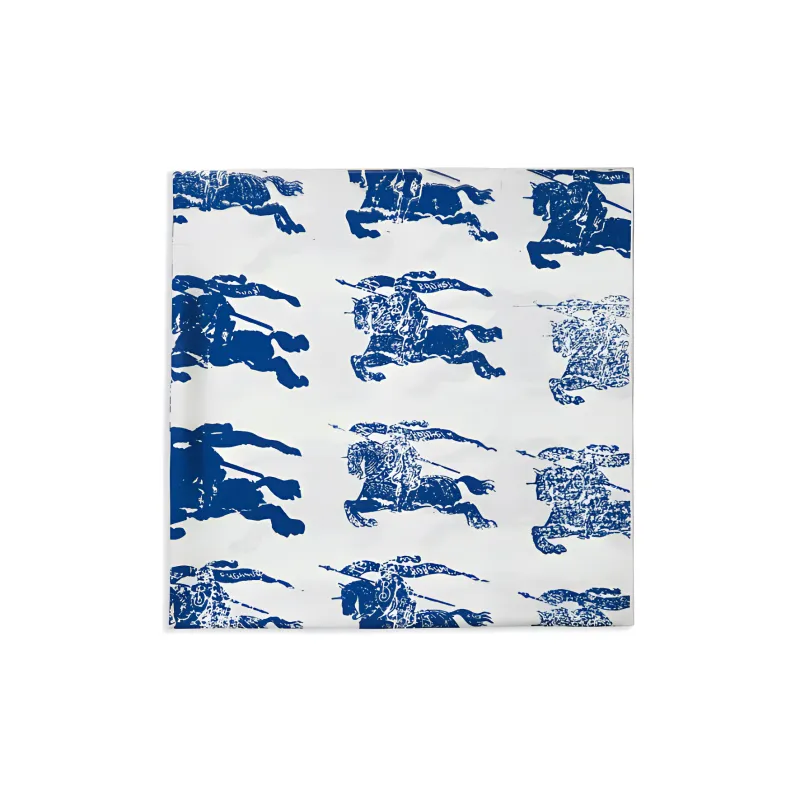 Burberry All Over Equestrian Knight Patterned Square Shaped Scarf-1