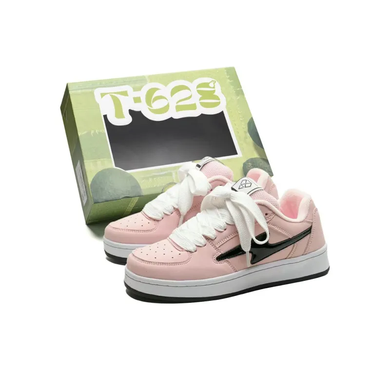 T628 Puffy Shoes Cushioned Wear-Resistant Lightweight Breathable Slip-Resistant Low-Top Skateboard Shoes Unisex-166