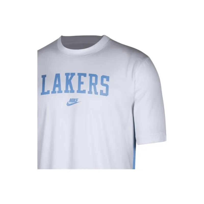 Nike Nba Los Angeles Lakers Prgm Hwc Classics Dri Fit Loose Fit T shirt-2