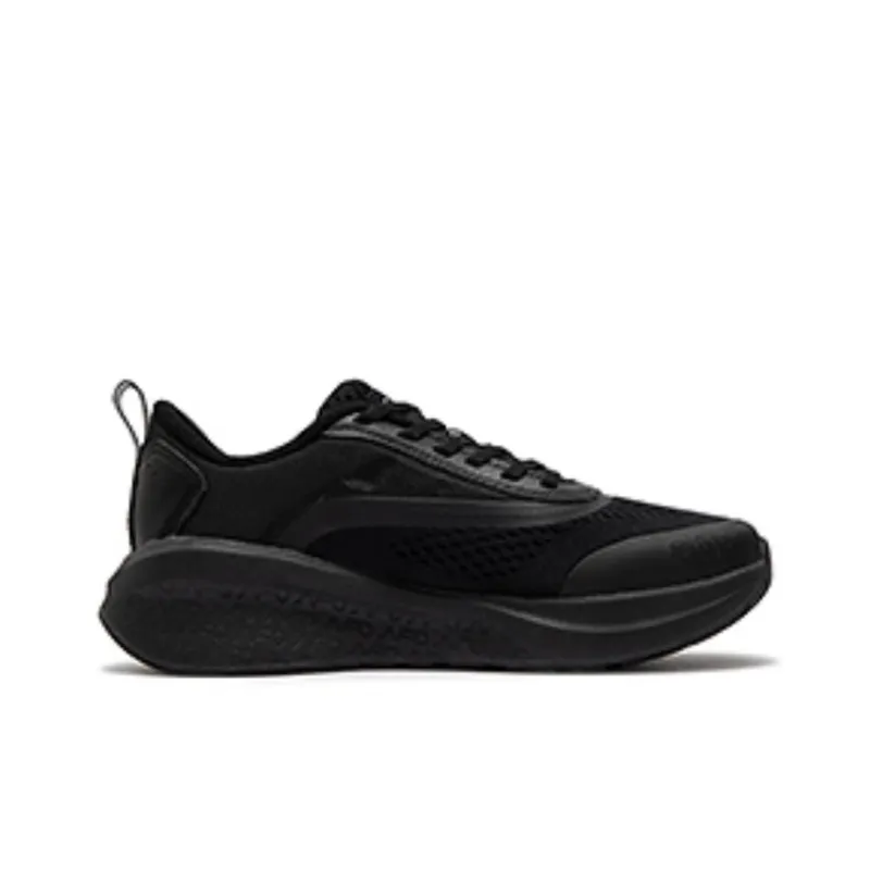 361° Wear Resistant Low Top Running Shoes Women's Black Gray-1