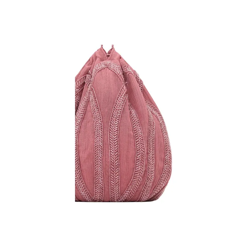 SAINT LAURENT Mulberry Silk Handbag Clutch Women's Candy Pink-3
