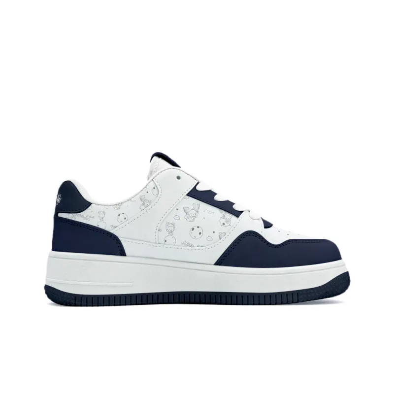 ALI THE FOX Low Top Skateboard Shoes Unisex White-33