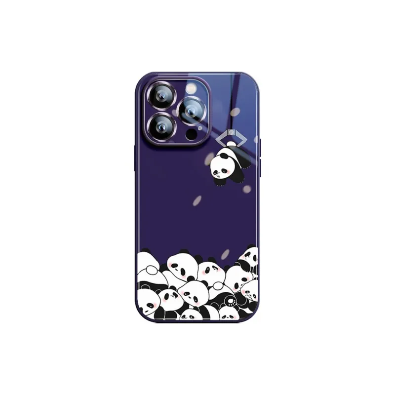 Sen Dog Glass Material Cute High End Niche Phone Cases Suitable For Apple 15Promax/Pro/Plus/14/13/12-3