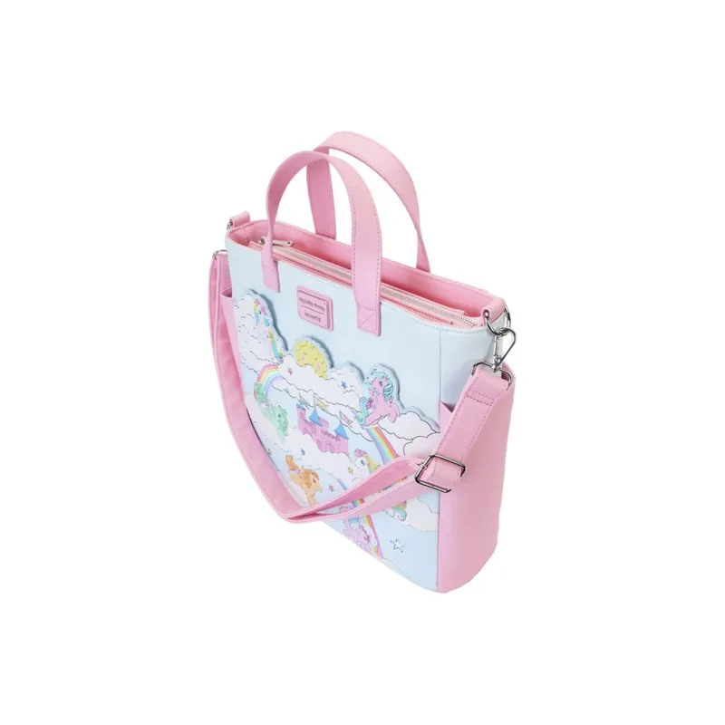 Loungefly Artificial Leather Handbag Women's Blue Pink Patchwork-1