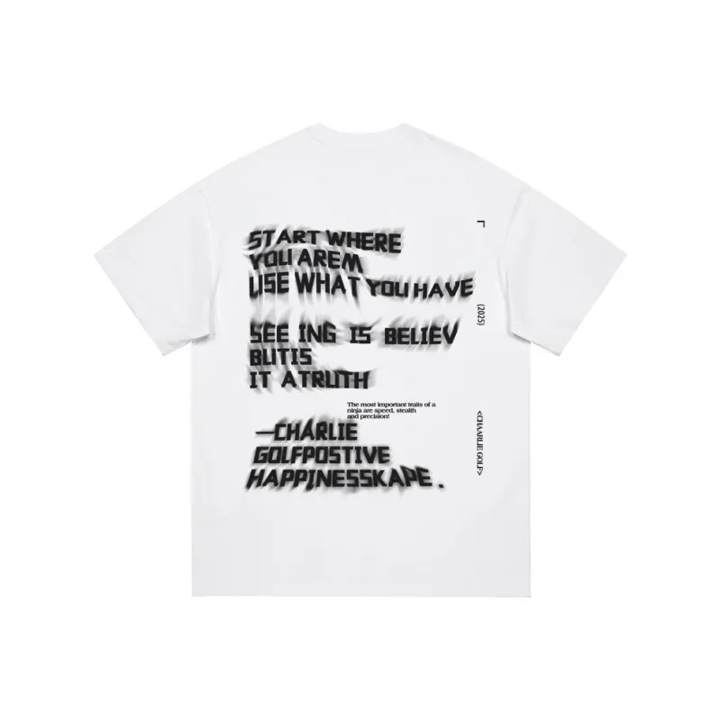 CHARLIE GOLF T Shirt Unisex Black-2