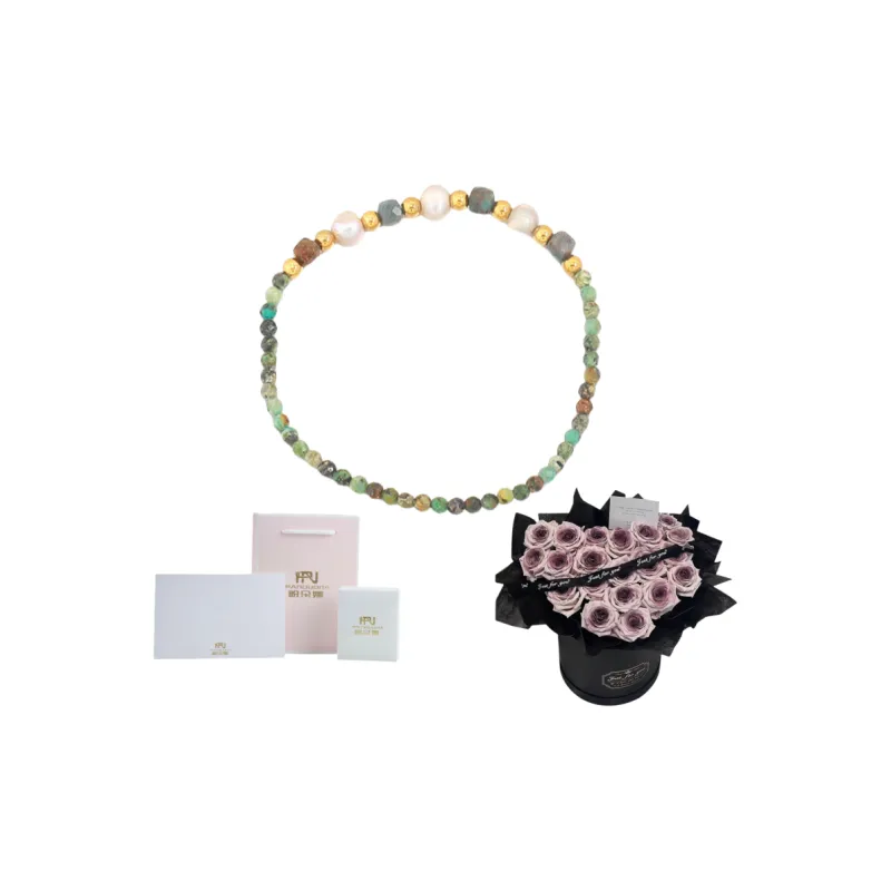 PANDUONA Copper Multicolor Beaded Bracelet Women's-7