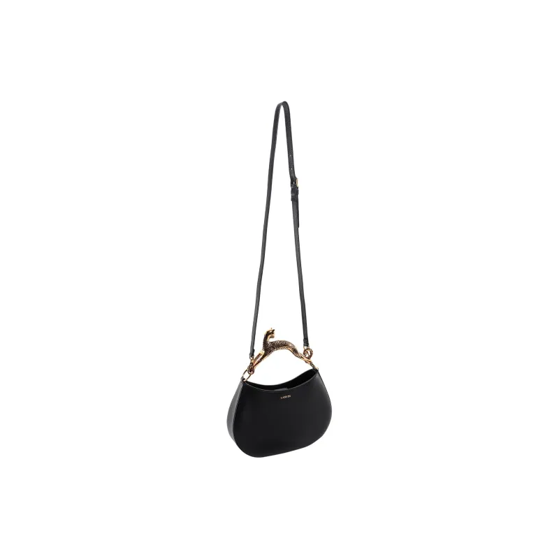 Lanvin Leather Shoulder Bag, Crossbody Bag, Handbag Women's Black-1