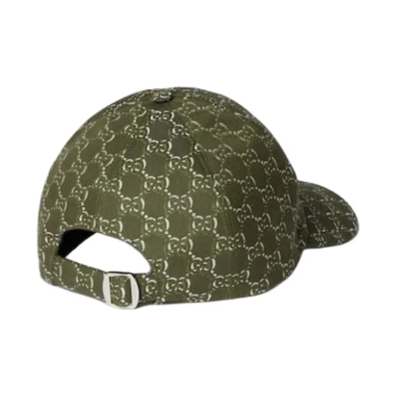 GUCCI Cotton Baseball Caps Men's Green-1