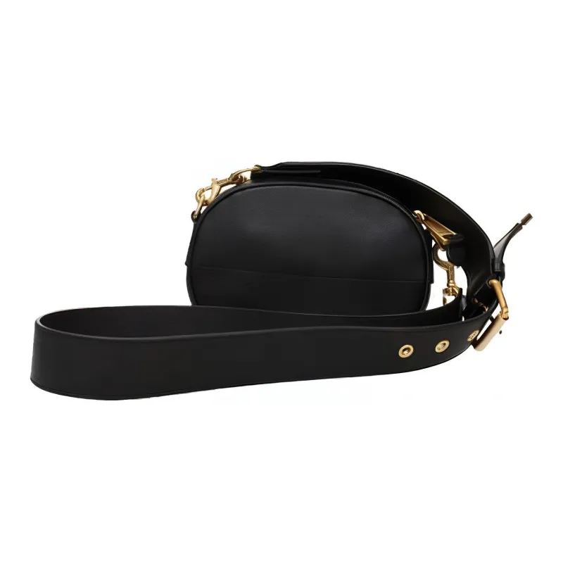MOSCHINO Leather Camera Bags Crossbody Bags Shoulder Bags Women's Black-3