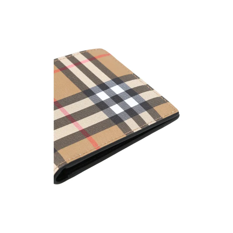Burberry Canvas Card Holder Wallet Men's Archive Beige-6
