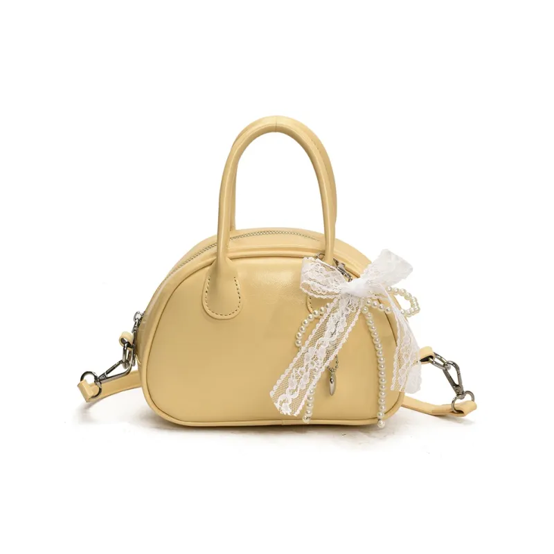 Yalu PU Shoulder Bag, Crossbody Bag, Handbag Regular Women's White/Yellow/Pink/Blue/Black-8