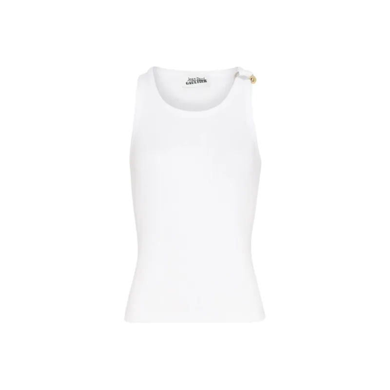 Jean Paul Gaultier Tank Tops Unisex White-0