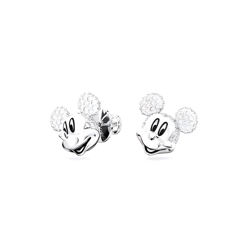 Swarovski Disney Stud Earrings Women's Silver-1