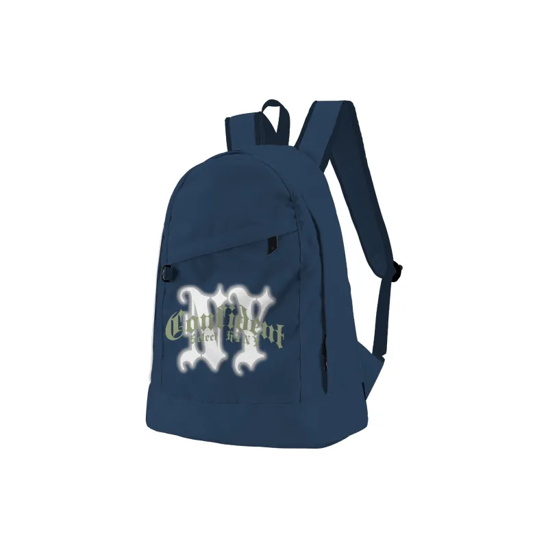 HINY Polyester Backpack Unisex White-38