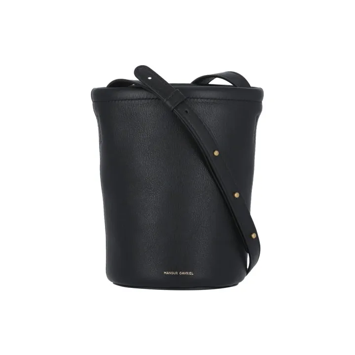 MANSUR GAVRIEL Calfskin Bucket Bags Crossbody Bag Shoulder Bag Women's Black-0