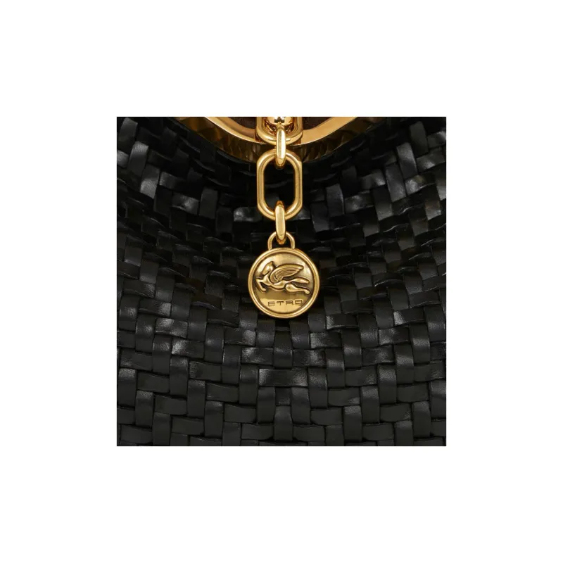 ETRO Medium Woven Vela Shoulder Bag-5