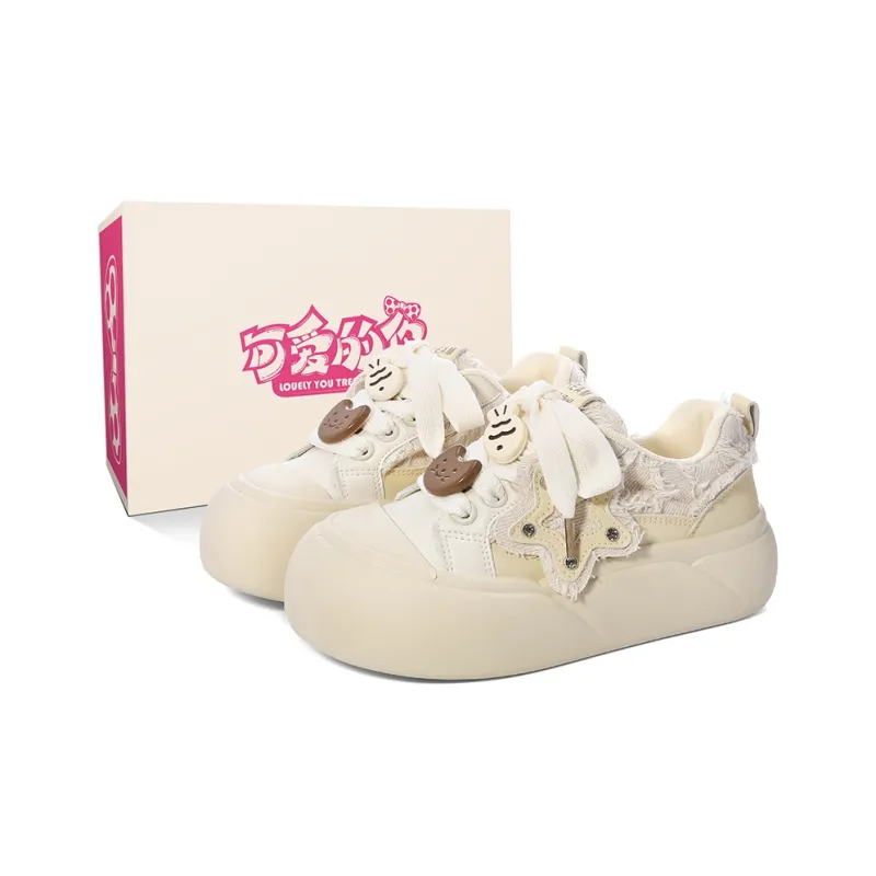 Lovely You Lightweight Cushioning Wear-Resistant Low-Top Skateboard Shoes Women's-0