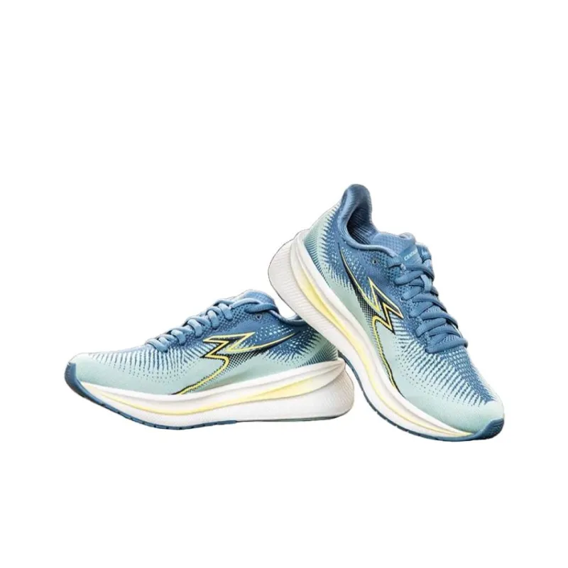 361° Centauri 2 Cushioning Slip Resistant Low Top Running Shoes Women's Blue Yellow-2