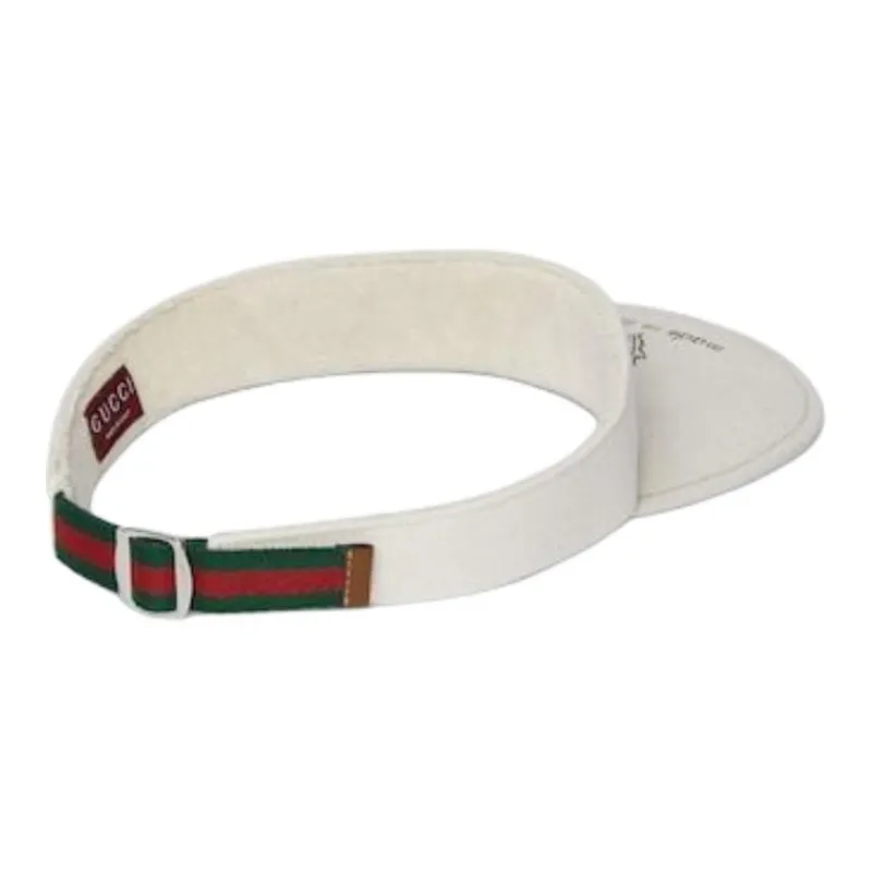 GUCCI 100% Cotton Sun Protection Hats Men's White-2