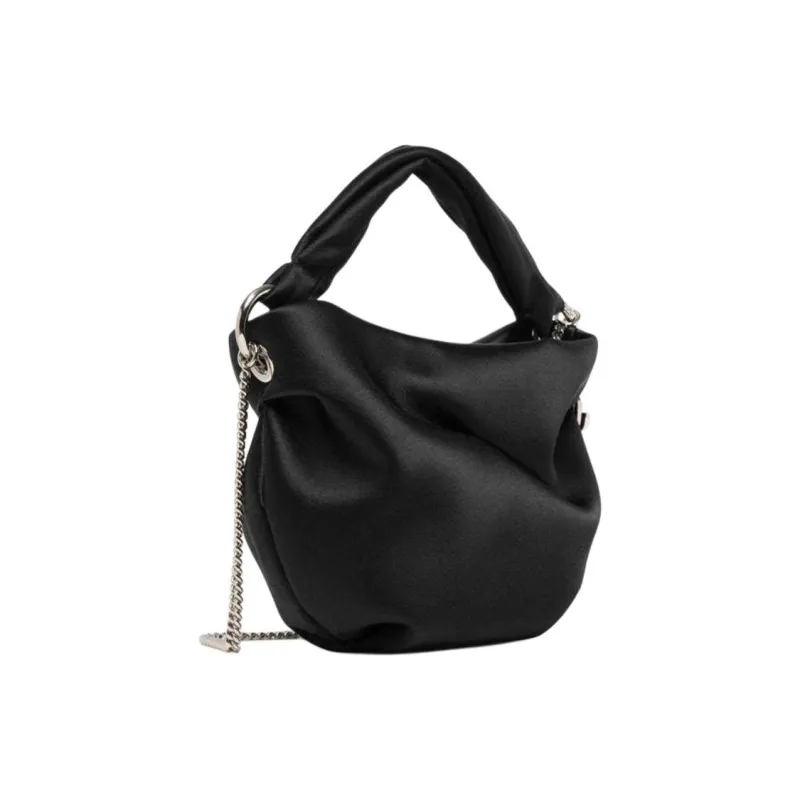 Jimmy Choo Bonny Satin Twist Detailed Chained Tote Bag-2