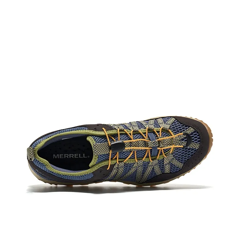 MERRELL Wildwood Aerosport Outdoor Shoes Lightweight And Breathable Low Top River Trekking Shoes Men's Blue Green-2
