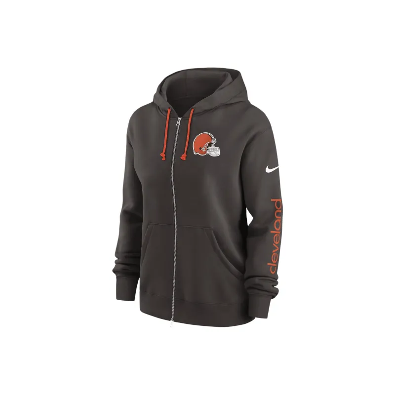 Nike Cleveland Browns Phoenix Women's Nike Nfl Full Zip Hoodie-0