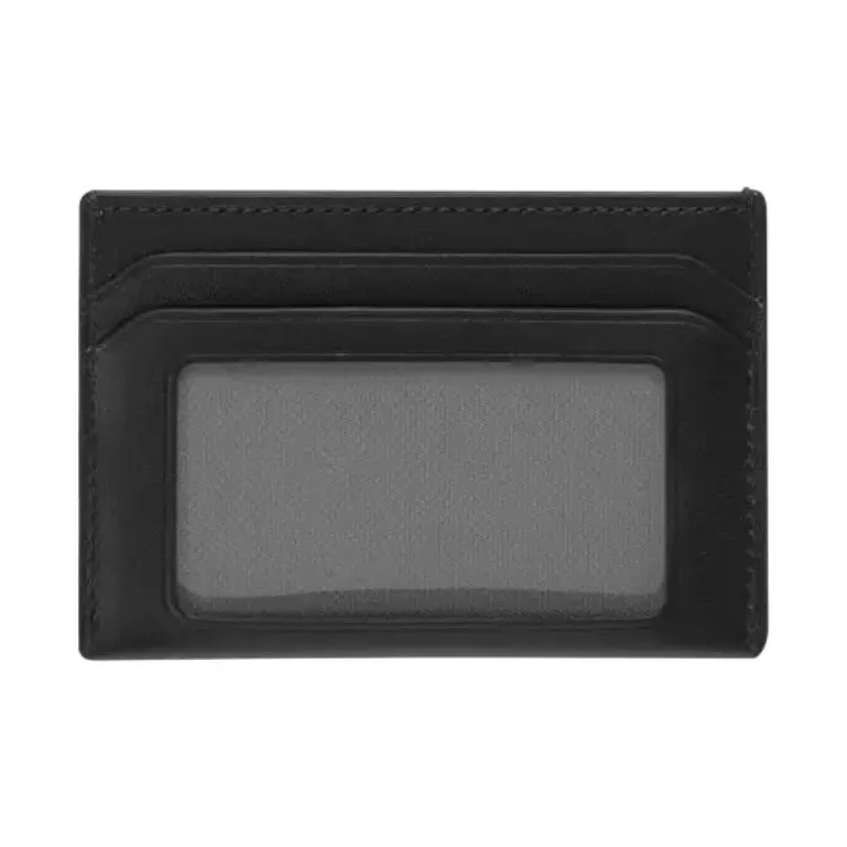 TUMI Leather Card Holder Men's Black-1