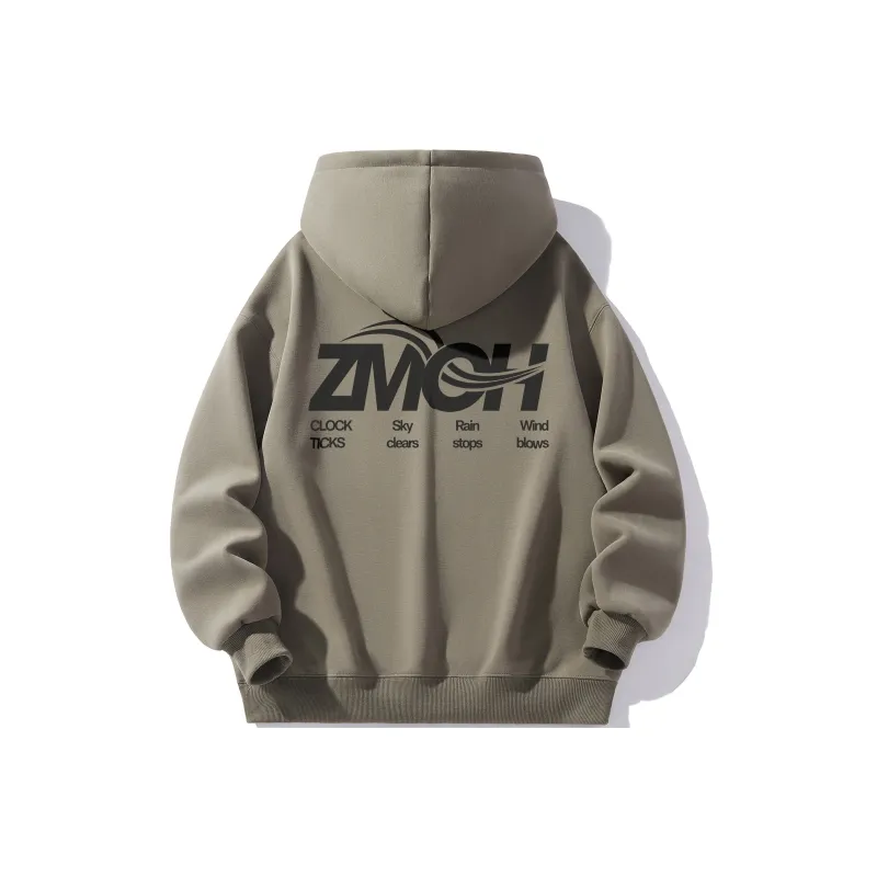 ZMOH Fleece Lined Hoodie Unisex Couple's-2