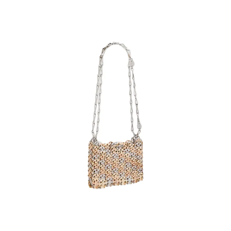 Paco Rabanne Brass Shoulder Bag Women's Gold & Silver-1