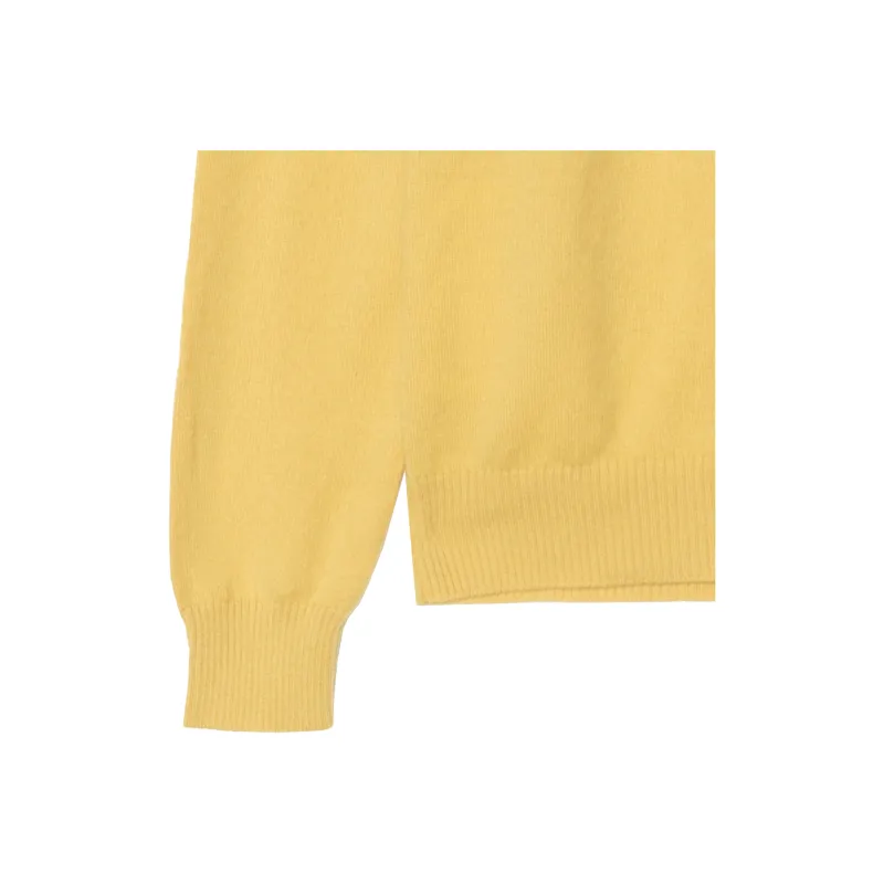 MIU MIU Cashmere Sweater Women's Yellow Jade Color-5