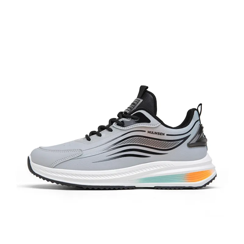 Mulinsen Anti Slip And Wear Resistant Lightweight Rebound Anti Rollover Low Top Running Shoes Men's-14