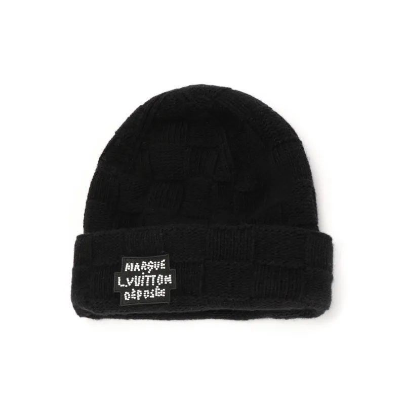 LOUIS VUITTON Wool Beanies Men's Black-0