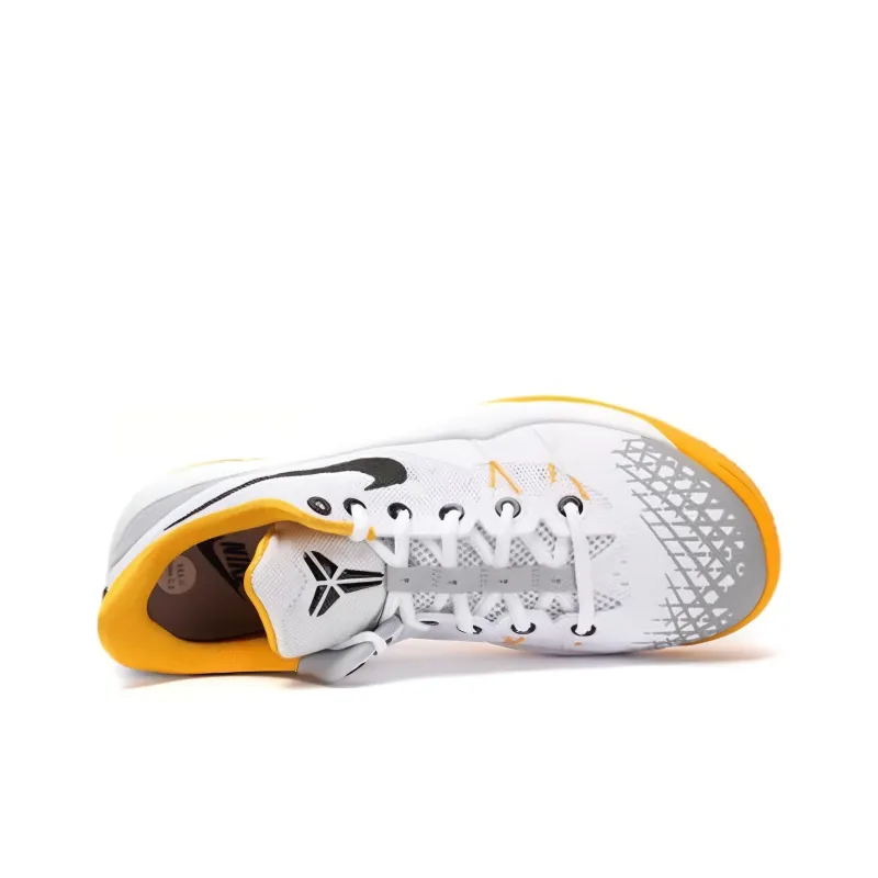 Nike Venomenon 4 Anti Slip And Wear Resistant Balance Low Top Basketball Shoes Men's White Black Yellow-3