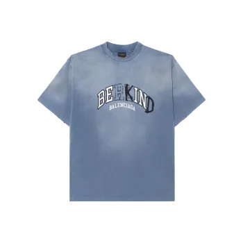Balenciaga T Shirts Men Blue