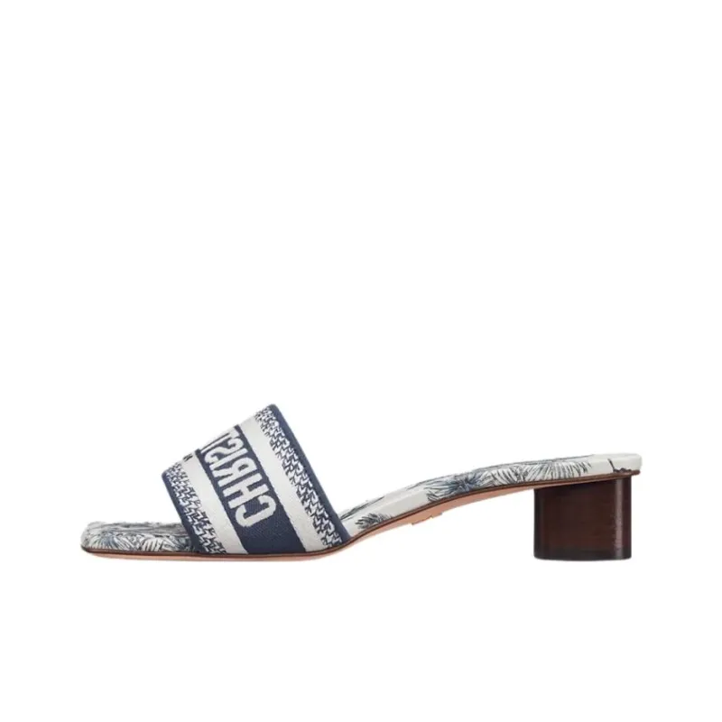 DIOR Dioriviera Slide Slippers 3.5cm Women's Blue-0