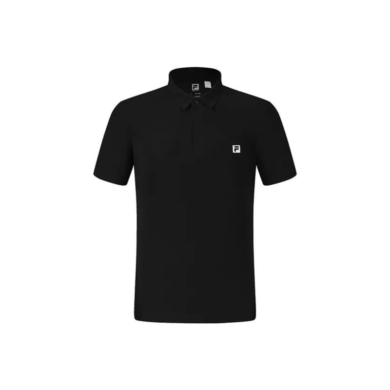 FILA Fitness Polo Shirts Men Pitch Black-0