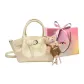 Ecru with Charm-Shopping Bag