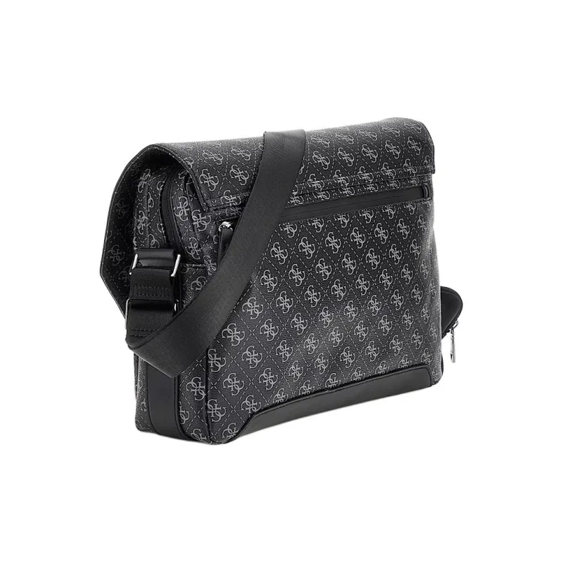 GUESS Polyurethane Messenger Bag Shoulder Bag Men's Black-1