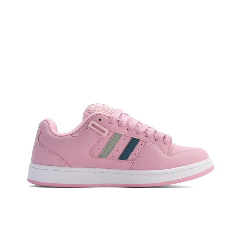 GLO BULL Skateboard Shoes Unisex Low Top Pink Green-1