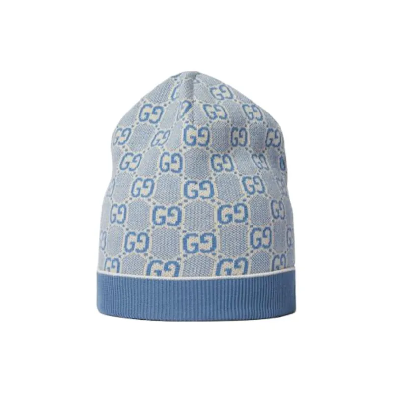 GUCCI Cotton Fabric Beanies Kids' Blue-1
