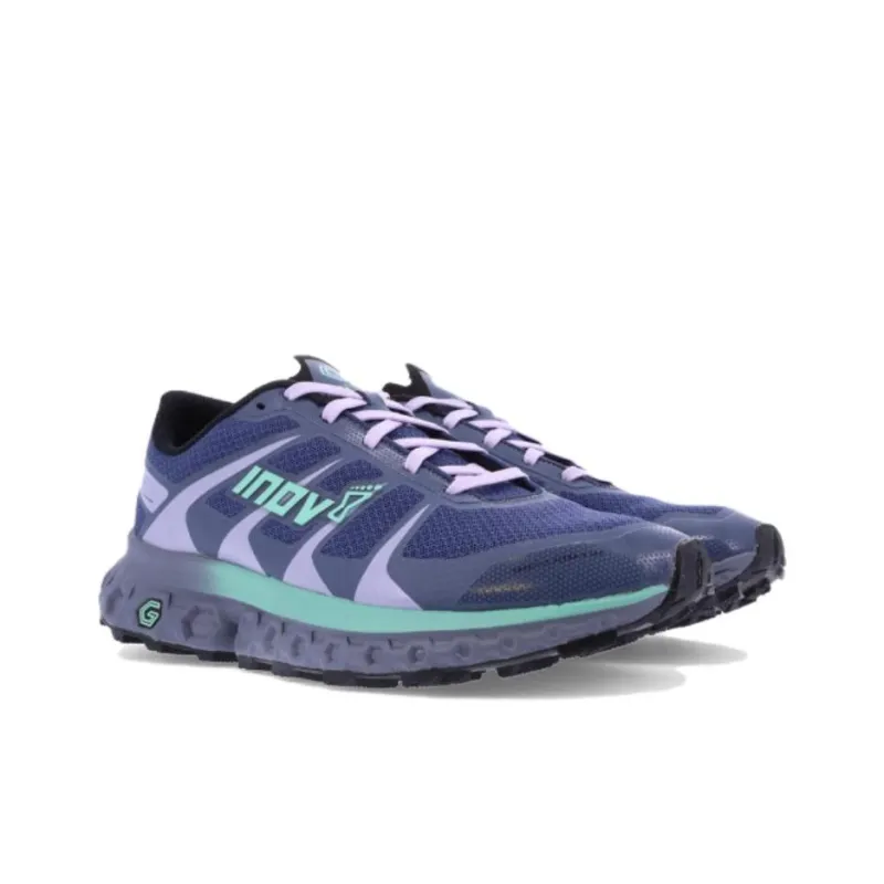 INOV-8 Cushioning Lightweight Low-Top Long Distance Running Running Shoes Women's Marine Blue Mint-3