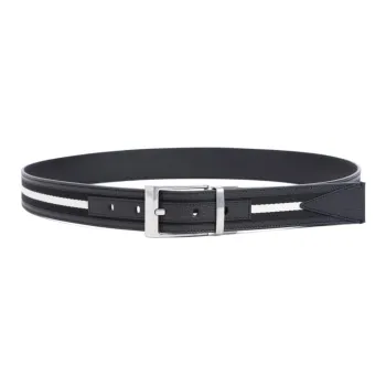 BALLY Shiffie 35mm Reversible Belt In Fabric And Leather