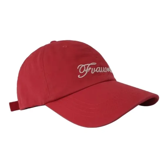 FREE RABBITⅡ Korean Style Trendy Letter Embroidery Accentuates Face Baseball Caps Unisex-11