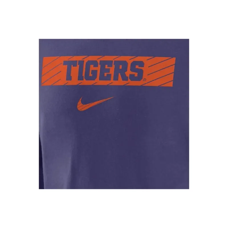 Nike Clemson Tigers Sideline Men's Nike Dri FIT College Long Sleeve Hooded Top-1