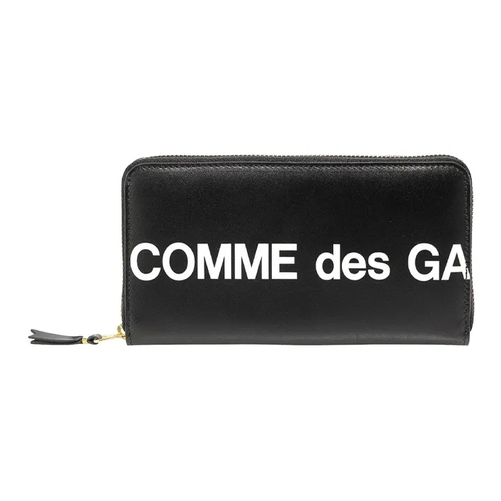 CDG Cow Leather Wallet Regular Women's Black-0