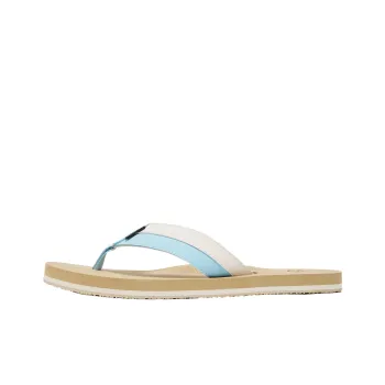 Oakley Rubber Sole Abrasion Resistant Flip Flops Men's Khaki White