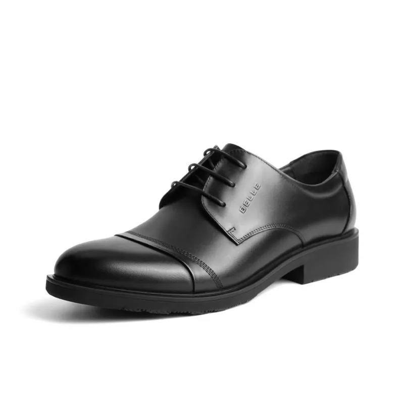 BELLE Dress Shoes Men Low Top Black/Brown-1
