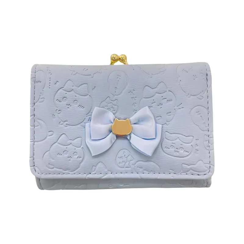 Chiikawa Synthetic Leather Wallet Women's Blue-0